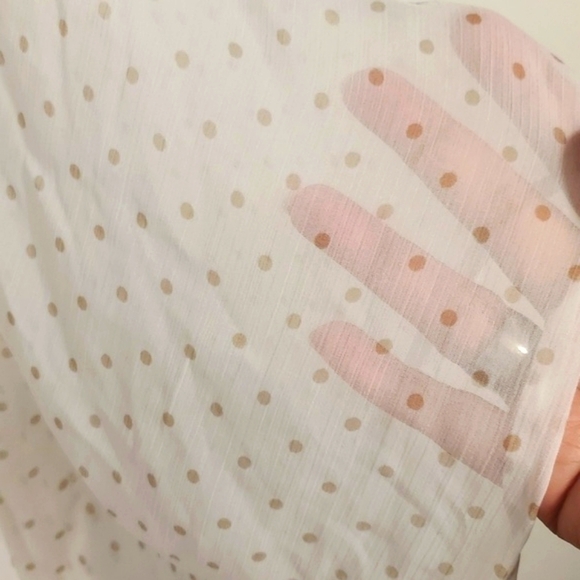 Swim suite cover-up Beaded Sheer polka dot Size Large - Picture 4 of 8